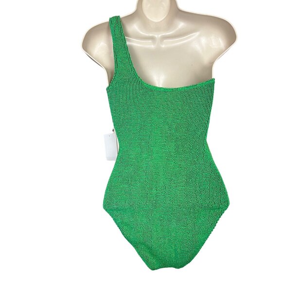 NWT Good American Always Fits One-Shoulder One-Piece Swimsuit Size 1/2 - Picture 3 of 8